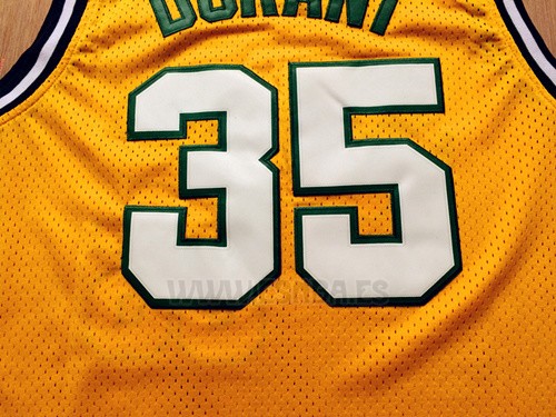 Camiseta Historic Seattle SuperSonics Kevin Durant #35 Amarillo